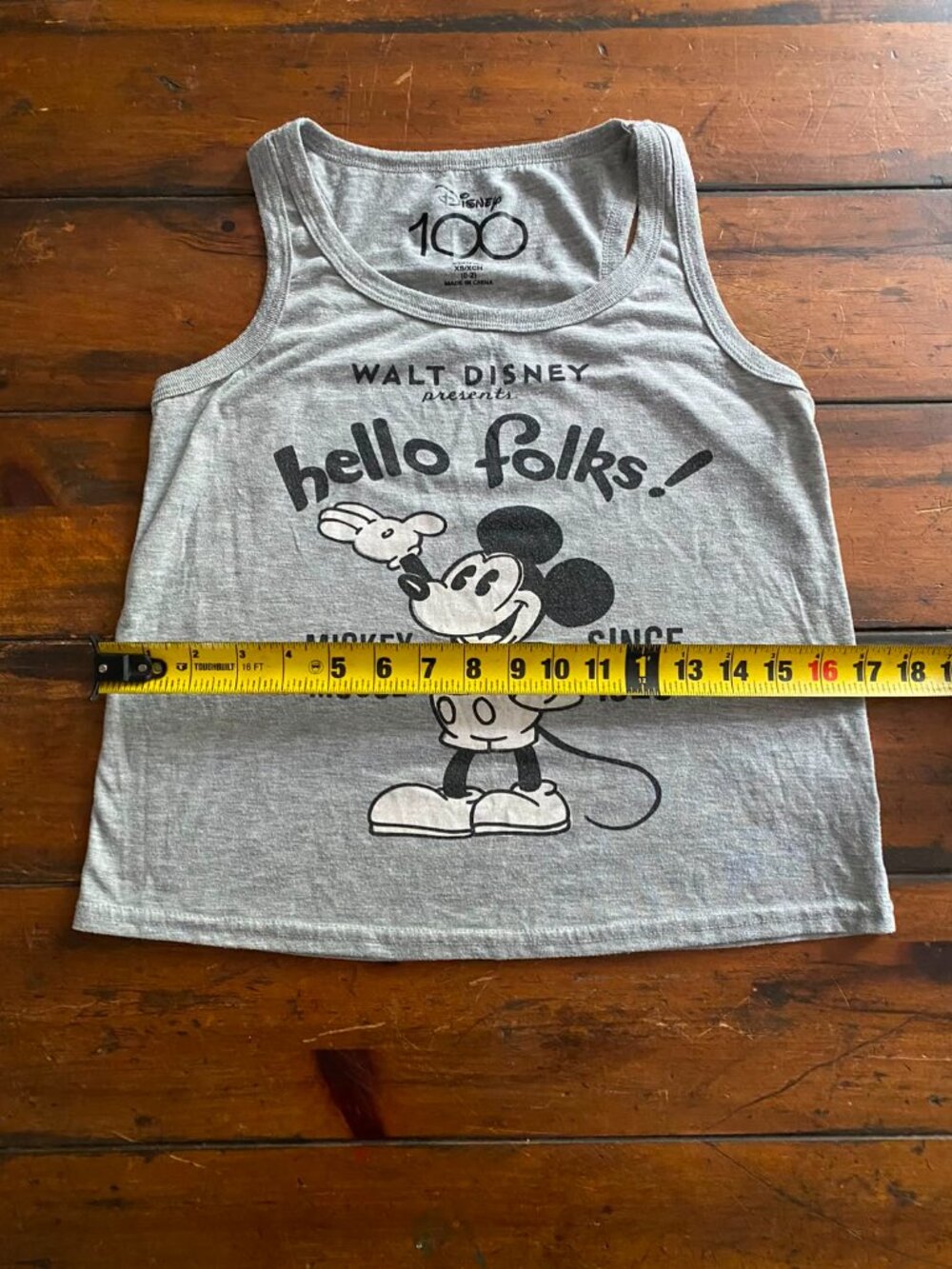 DISNEY Women’s Sleepwear Tank Gray Top, Size XS - Picture 4 of 7